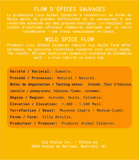 Wild Spice Flow - Sumatra natural 250g